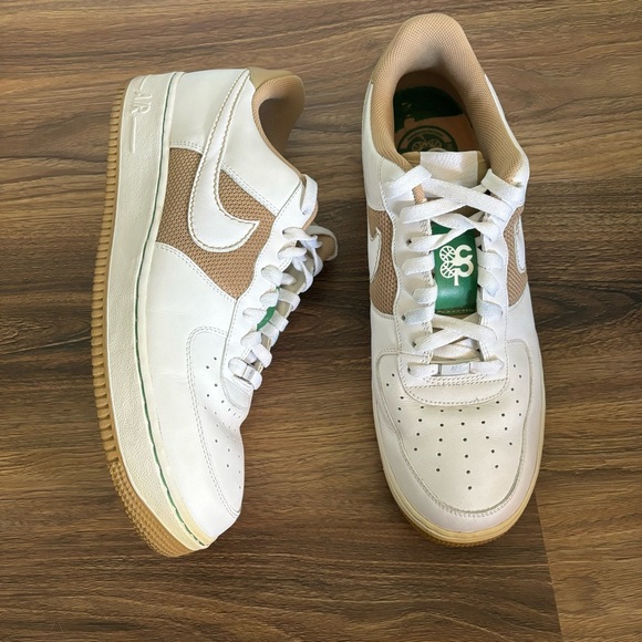 Nike Other - Nike Air Force 1 XXV 07 Mens 12 Shoe 315122 211 White Green Gold Cloverdale Park
